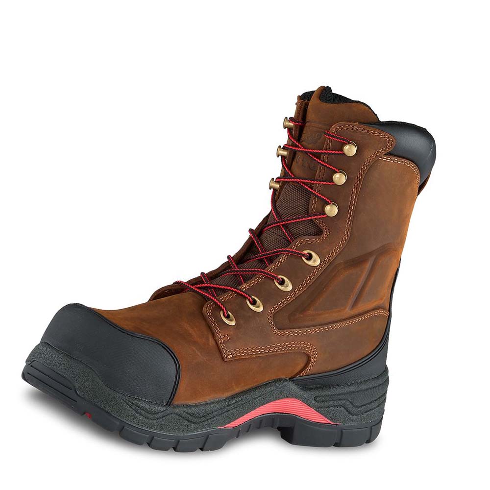 Red Wing King Tå® ADC 8-inch Vandtætte Sikkerhedsstøvler Herre Brune | DK324QMA