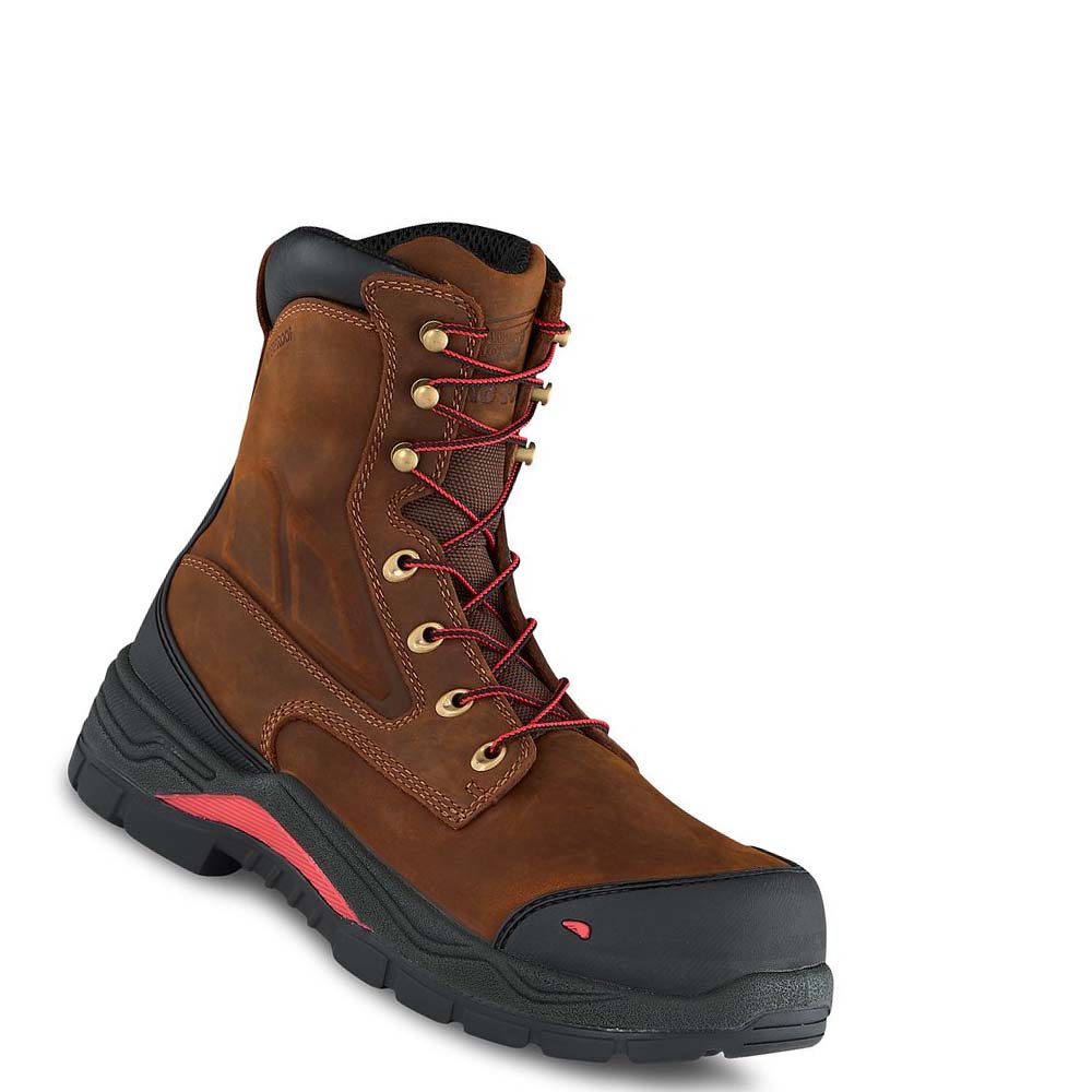 Red Wing King Tå® ADC 8-inch Vandtætte Sikkerhedsstøvler Herre Brune | DK324QMA