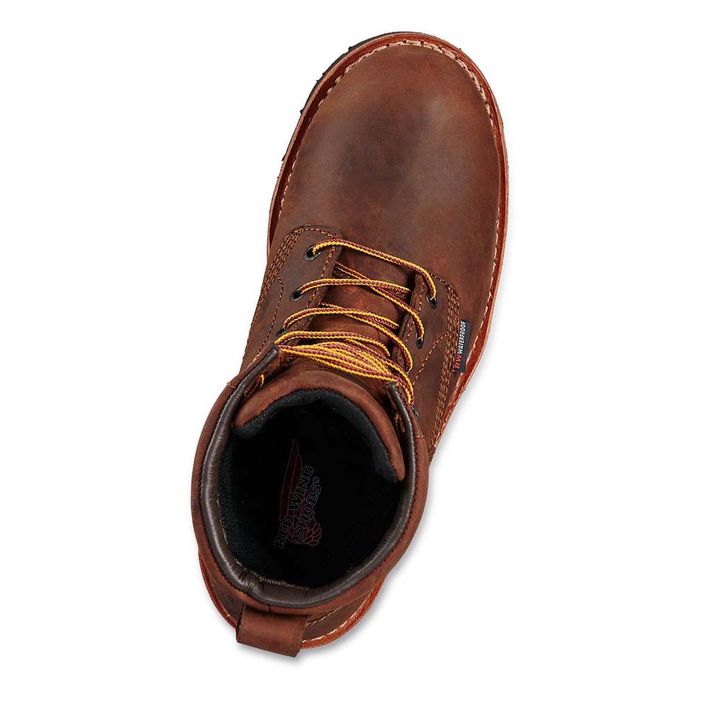 Red Wing LoggerMax 9-inch Insulated, Sikkerheds Tå Vandtætte Støvler Herre Brune | DK38QMA