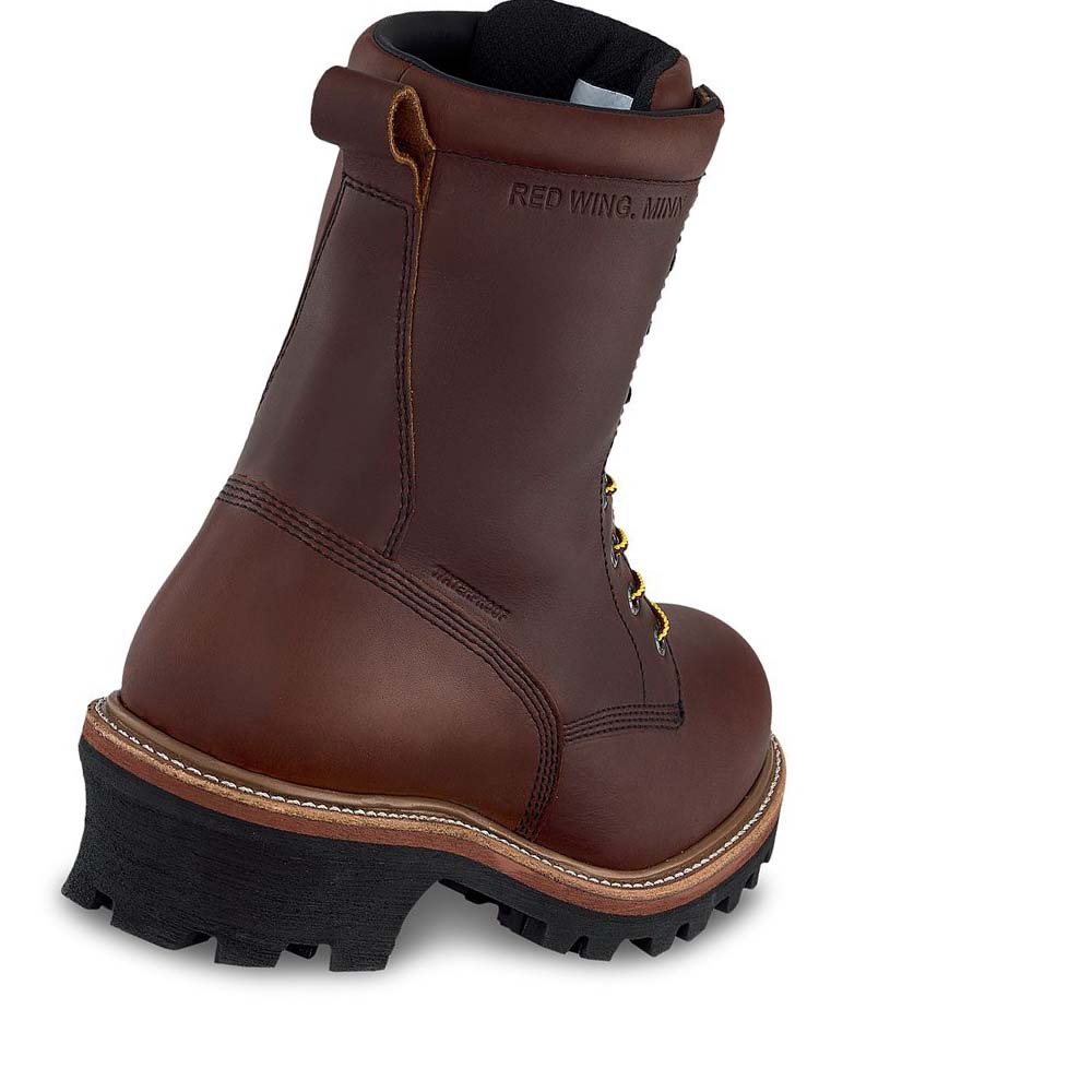 Red Wing LoggerMax 9-inch Insulated, Vandtætte Soft Tå Logger Arbejdsstøvler Herre Kaffe | DK92NWY