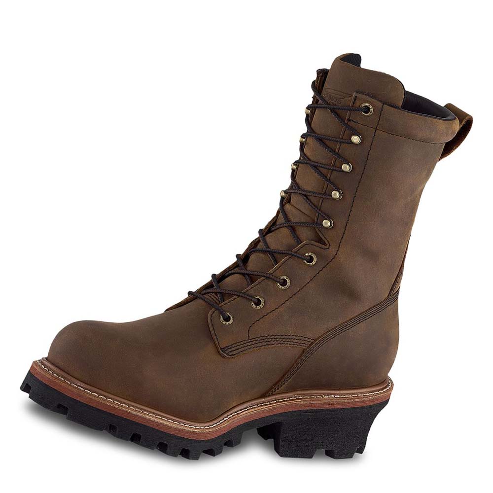 Red Wing LoggerMax 9-inch Vandtætte, CSA Tå Logger Sikkerhedsstøvler Herre Brune | DK303CTV
