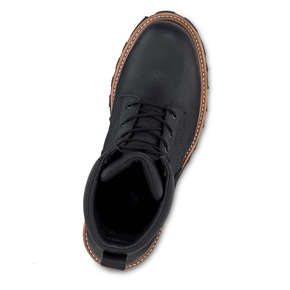 Red Wing LoggerMax 9-inch Vandtætte, Sikkerheds Tå Logger Vandtætte Støvler Herre Sort | DK393PJJ