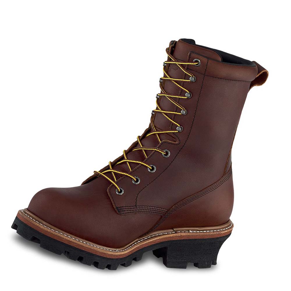 Red Wing LoggerMax 9-inch Vandtætte, Soft Tå Logger Arbejdsstøvler Herre Kaffe | DK90QMA