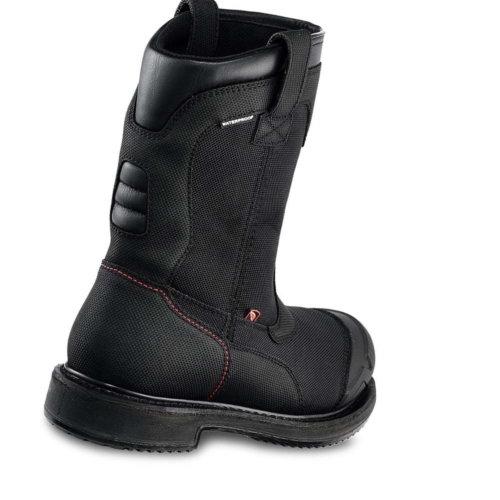 Red Wing MaxBond 10-inch Vandtætte Sikkerheds Tå Pull On Støvler Herre Sort | DK236AHK