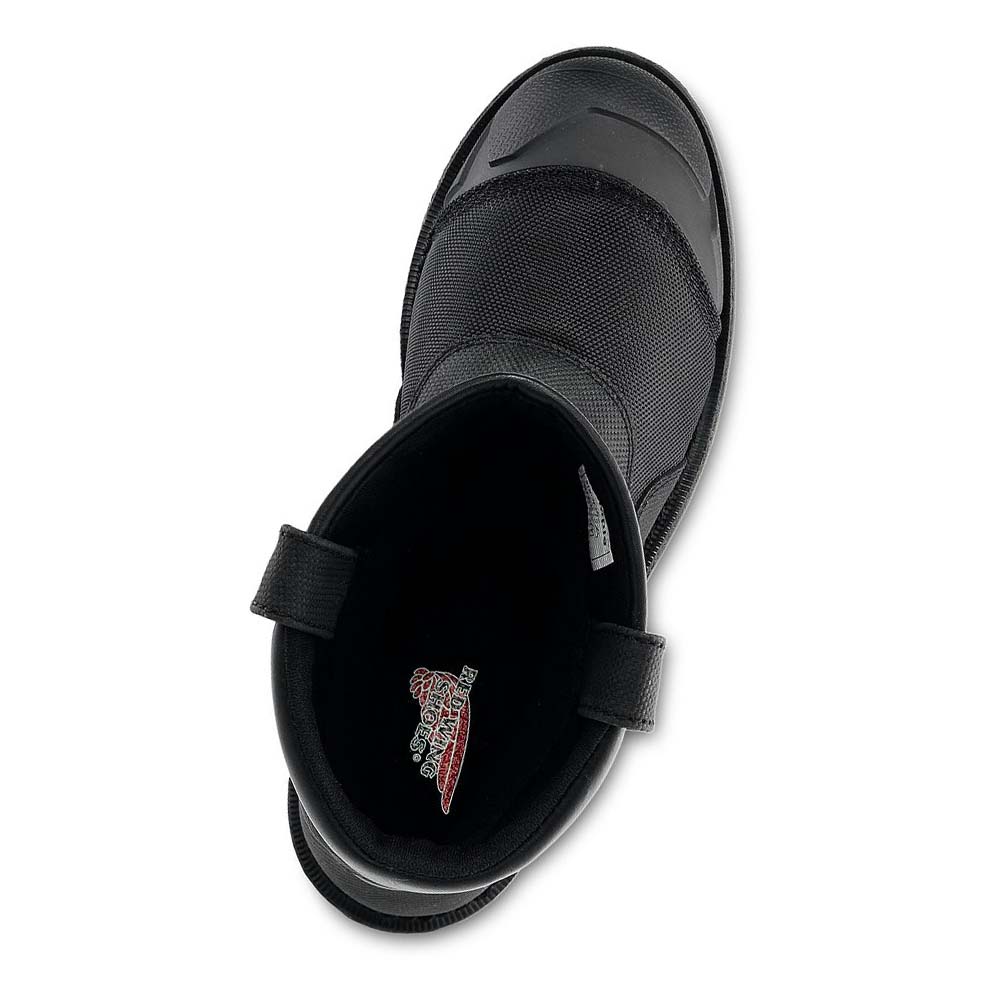 Red Wing MaxBond 10-inch Vandtætte Sikkerheds Tå Pull On Støvler Herre Sort | DK236AHK