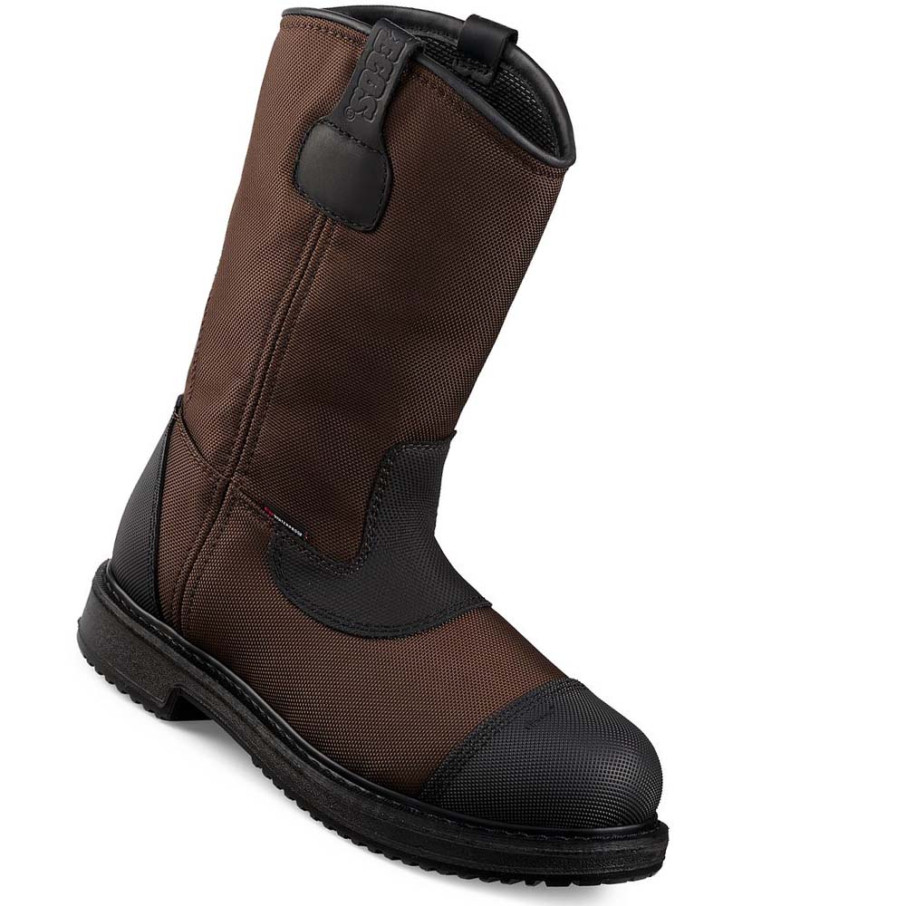 Red Wing MaxBond 12-inch Sikkerheds Tå Pull-On Vandtætte Støvler Herre Kaffe | DK424TCE