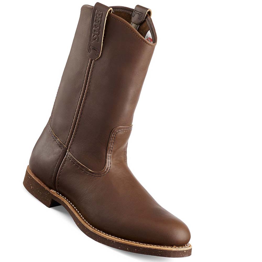 Red Wing NailSeat 11-inch Soft Tå Pull On Støvler Herre Kaffe | DK23HAP