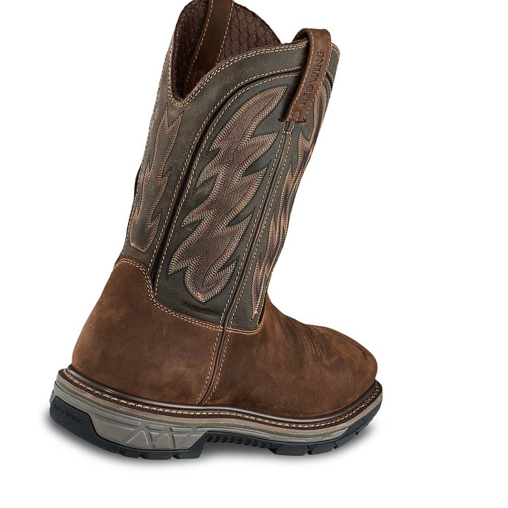 Red Wing Rio Flex 11-inch Vandtætte, Sikkerheds Tå Pull-On Vandtætte Støvler Herre Brune | DK52DFM