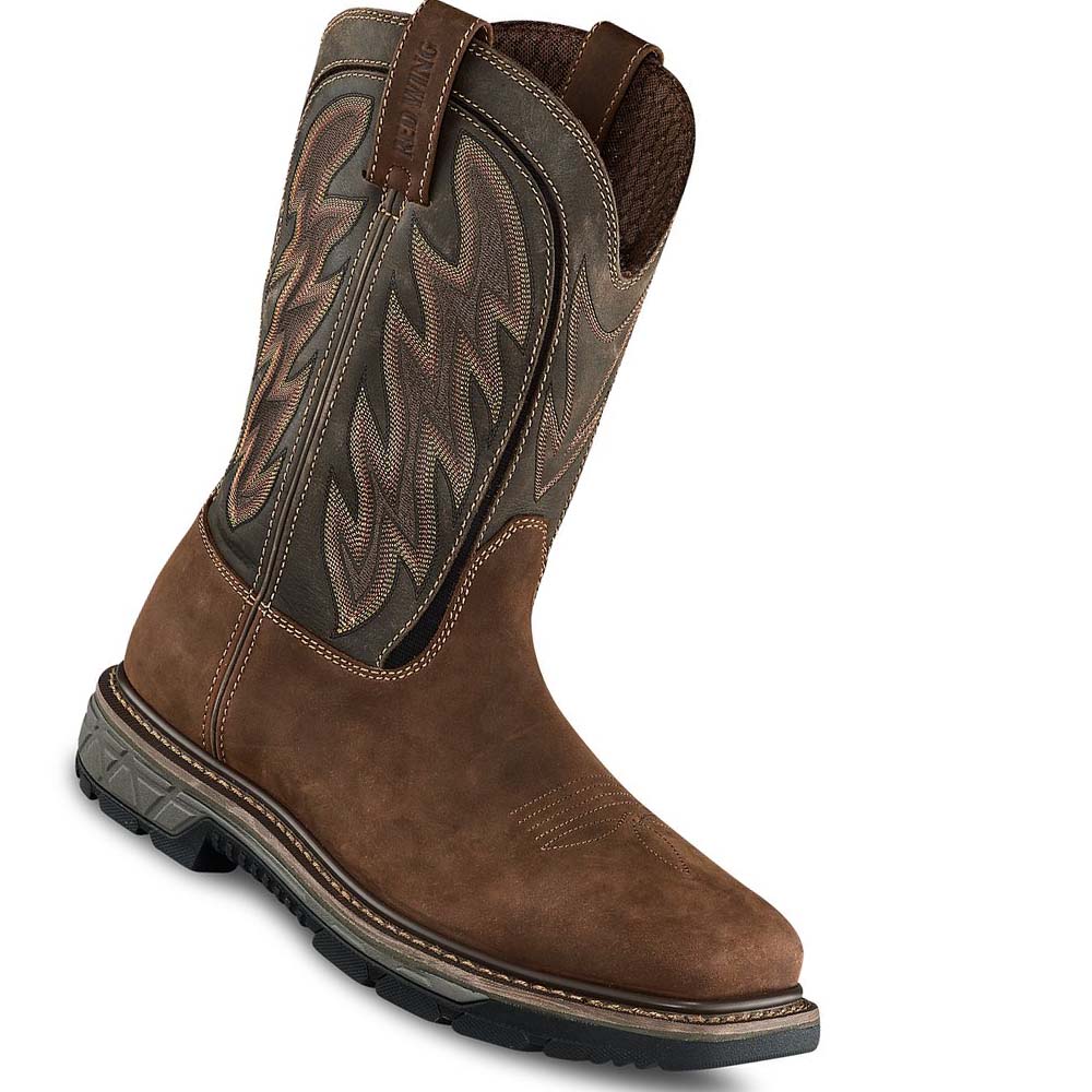 Red Wing Rio Flex 11-inch Vandtætte, Sikkerheds Tå Pull-On Vandtætte Støvler Herre Brune | DK52DFM