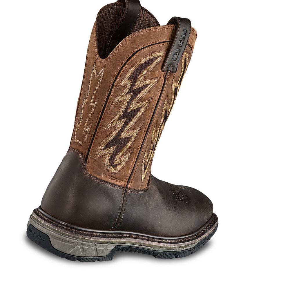 Red Wing Rio Flex 11-inch Vandtætte, Soft Tå Pull-On Arbejdsstøvler Herre Brune Kaffe | DK99KOR