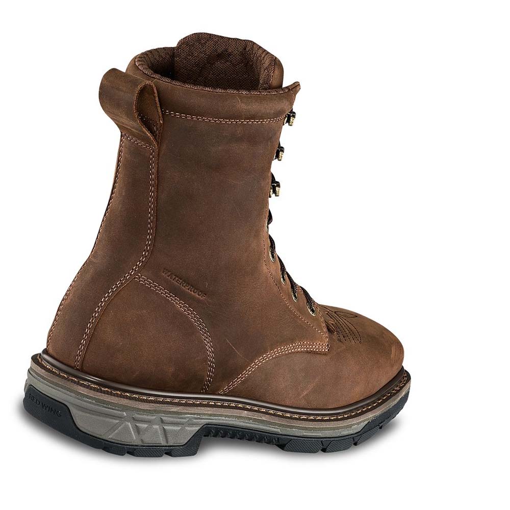 Red Wing Rio Flex 8-inch Vandtætte, Sikkerheds Tå Vandtætte Støvler Herre Brune | DK50GSO