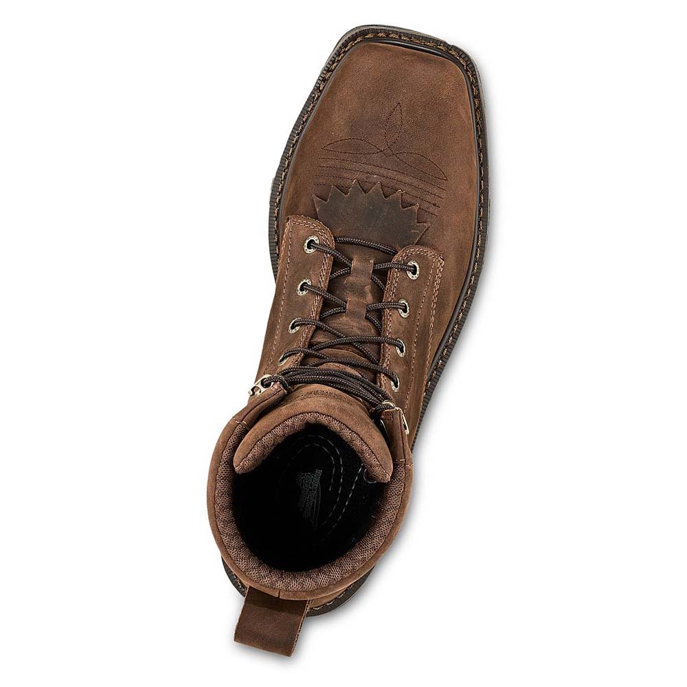 Red Wing Rio Flex 8-inch Vandtætte, Sikkerheds Tå Vandtætte Støvler Herre Brune | DK50GSO