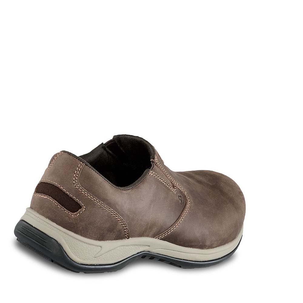 Red Wing Sikkerheds Tå Slip-On Arbejds Sikkerhedssko Dame Kaffe | DK113RVD