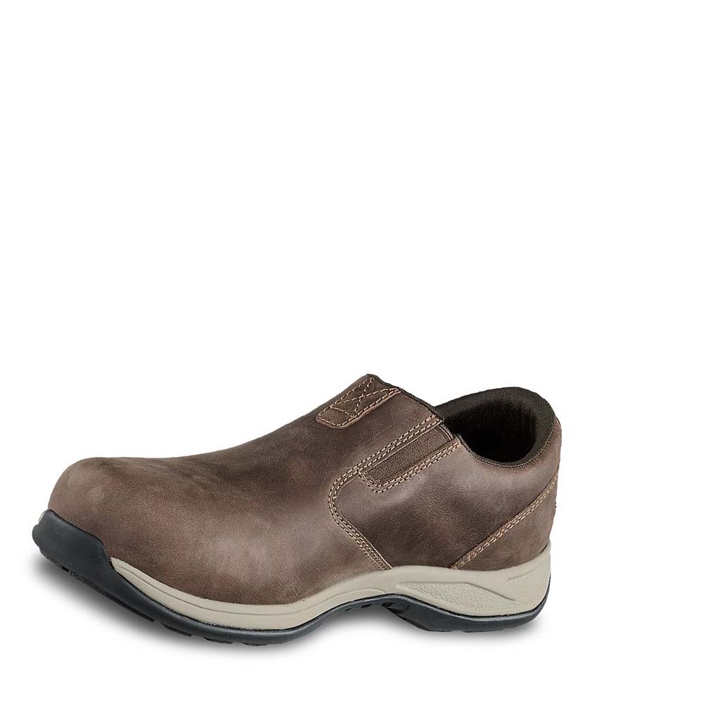 Red Wing Sikkerheds Tå Slip-On Sko Dame Brune | DK104DFM