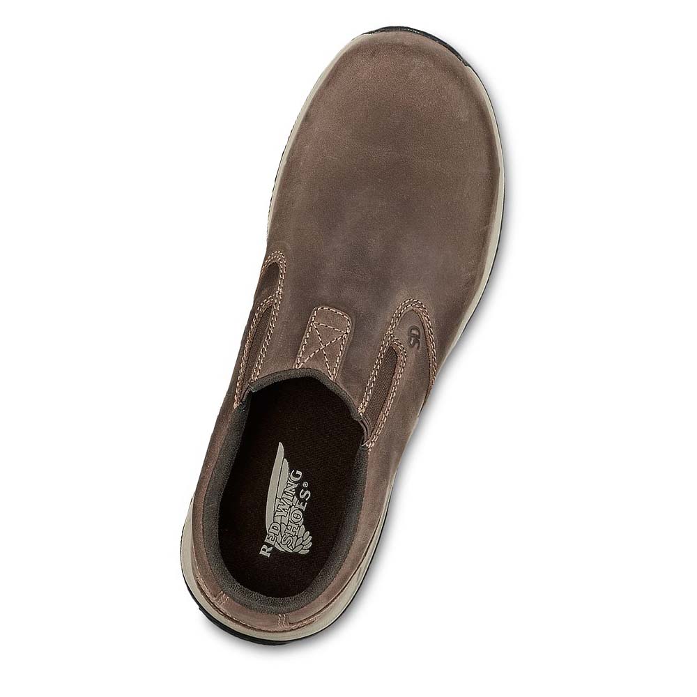 Red Wing Sikkerheds Tå Slip-On Sko Dame Brune | DK104DFM