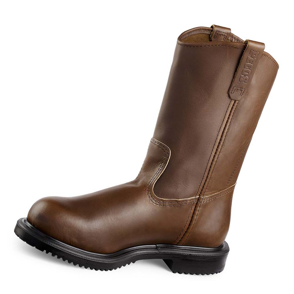 Red Wing SuperSole® 11-inch Sikkerheds Tå Pull On Støvler Herre Kaffe | DK231HAP