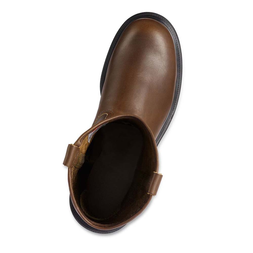 Red Wing SuperSole® 11-inch Sikkerheds Tå Pull On Støvler Herre Kaffe | DK231HAP