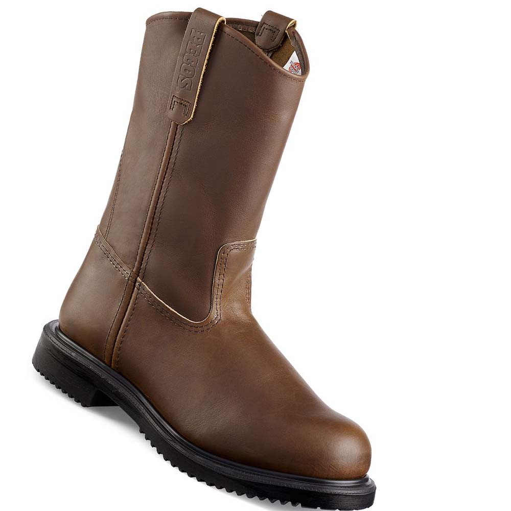 Red Wing SuperSole® 11-inch Sikkerheds Tå Pull On Støvler Herre Kaffe | DK231HAP