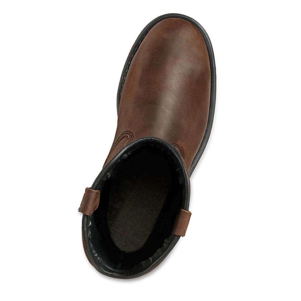 Red Wing SuperSole® 11-inch Vandtætte Sikkerheds Tå Metguard Pull On Støvler Herre Kaffe | DK230JPQ
