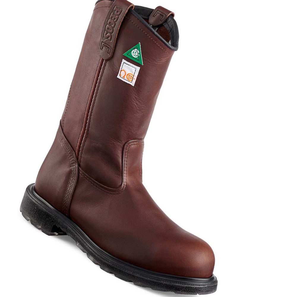Red Wing SuperSole® 2.0 11-inch CSA Sikkerheds Tå Pull On Støvler Herre Bordeaux | DK226XYU