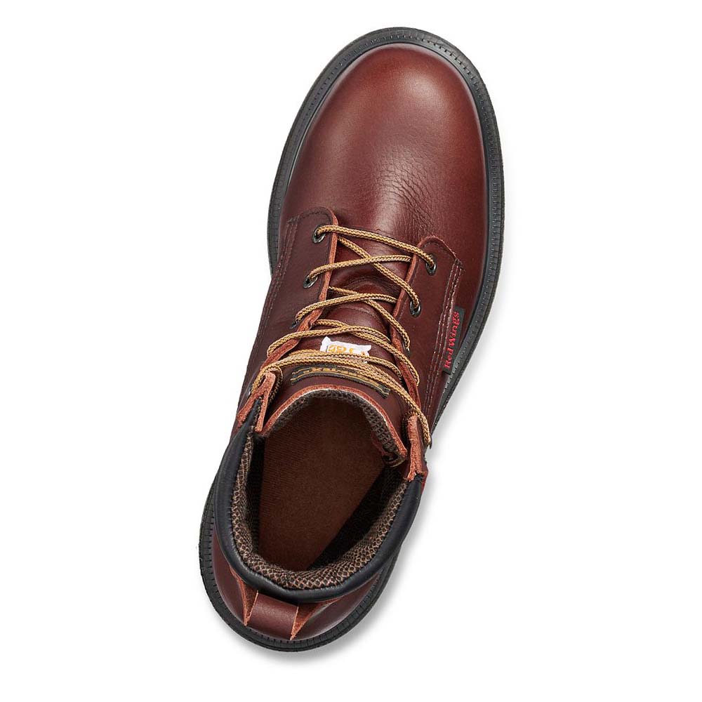 Red Wing SuperSole® 2.0 6-inch Vandtætte CSA Sikkerhedsstøvler Herre Bordeaux | DK289PJJ