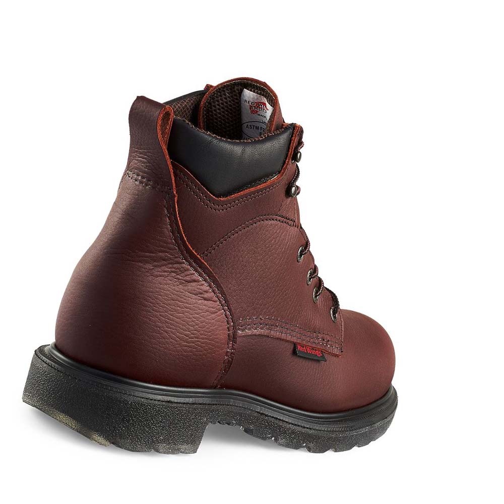Red Wing SuperSole® 2.0 6-inch Vandtætte Soft Tå Arbejdsstøvler Herre Bordeaux | DK66NWY