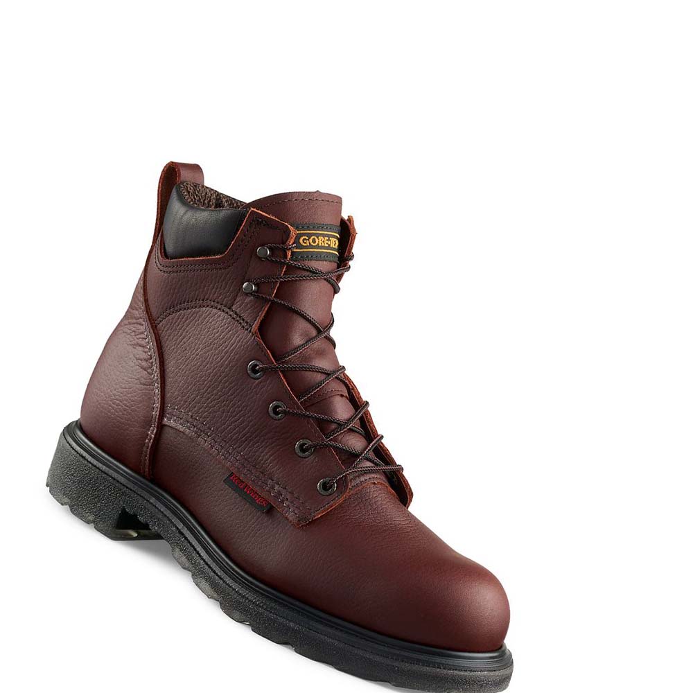 Red Wing SuperSole® 2.0 6-inch Vandtætte Soft Tå Arbejdsstøvler Herre Bordeaux | DK66NWY