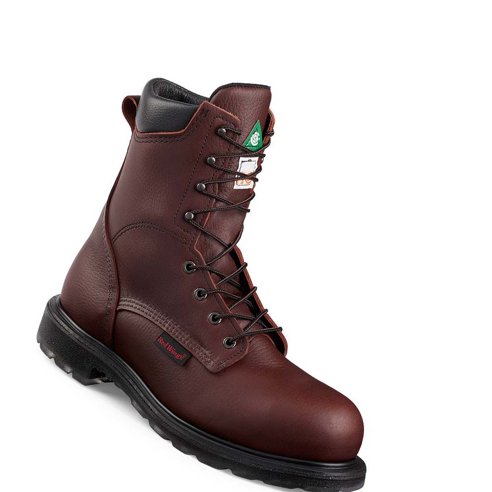 Red Wing SuperSole® 2.0 8-inch CSA Sikkerhedsstøvler Herre Bordeaux | DK284GSO
