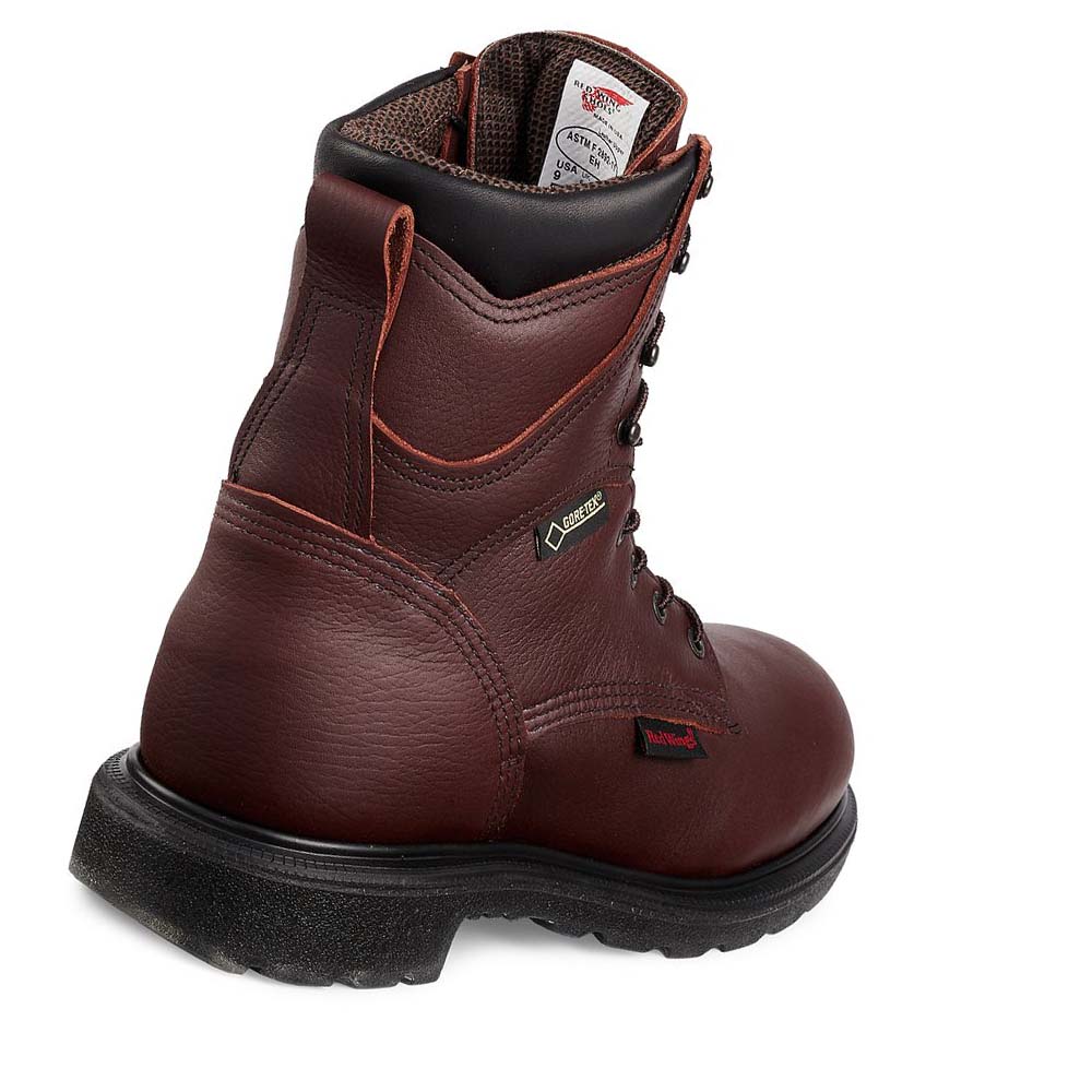 Red Wing SuperSole® 2.0 8-inch Insulated, Vandtætte Soft Tå Arbejdsstøvler Herre Bordeaux | DK6UZG
