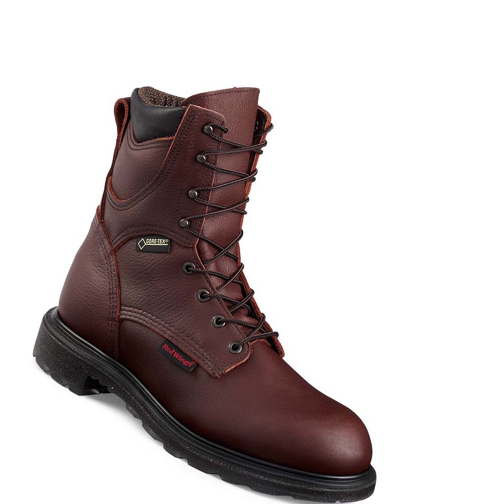 Red Wing SuperSole® 2.0 8-inch Insulated, Vandtætte Soft Tå Arbejdsstøvler Herre Bordeaux | DK6UZG