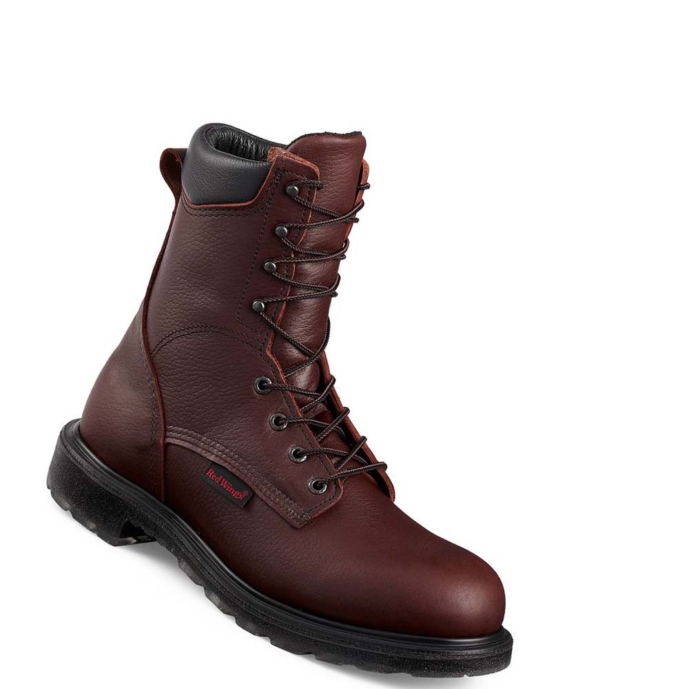 Red Wing SuperSole® 2.0 8-inch Soft Tå Arbejdsstøvler Herre Bordeaux | DK69CTV