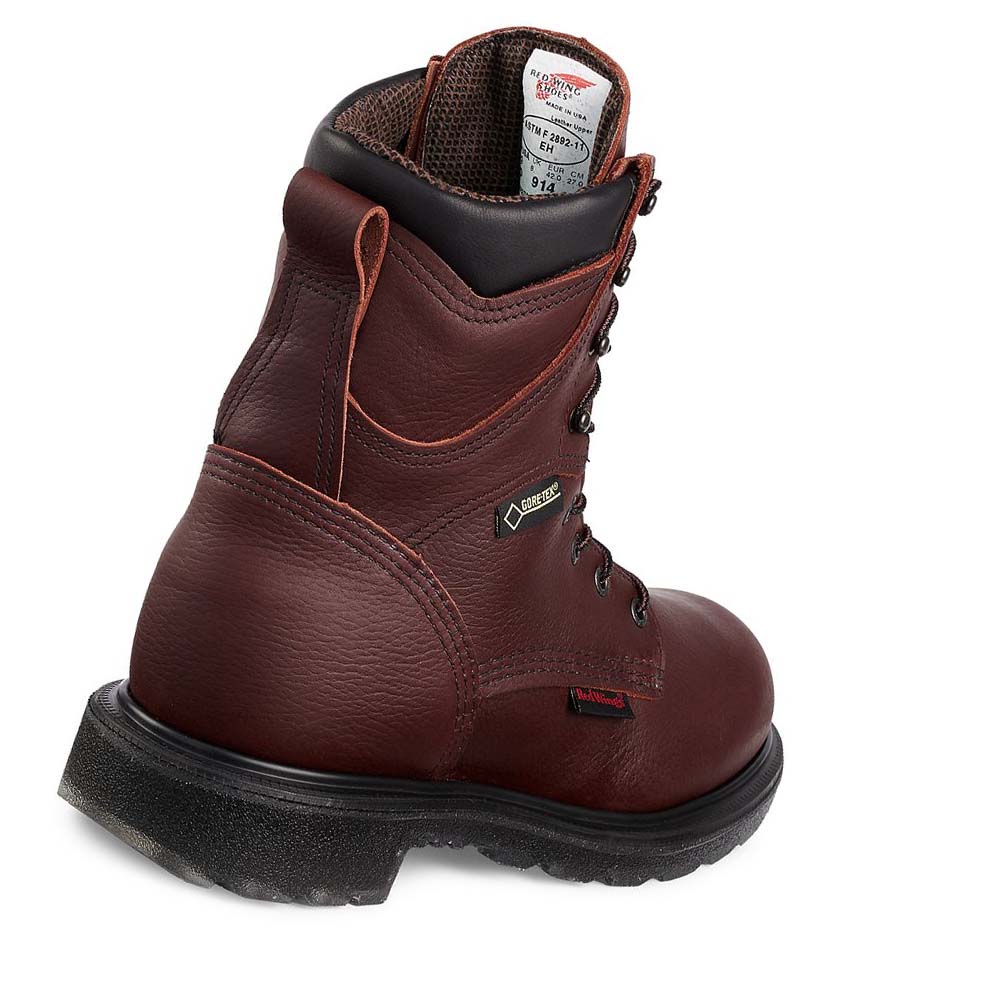 Red Wing SuperSole® 2.0 8-inch Vandtætte Soft Tå Arbejdsstøvler Herre Kaffe | DK67BEX