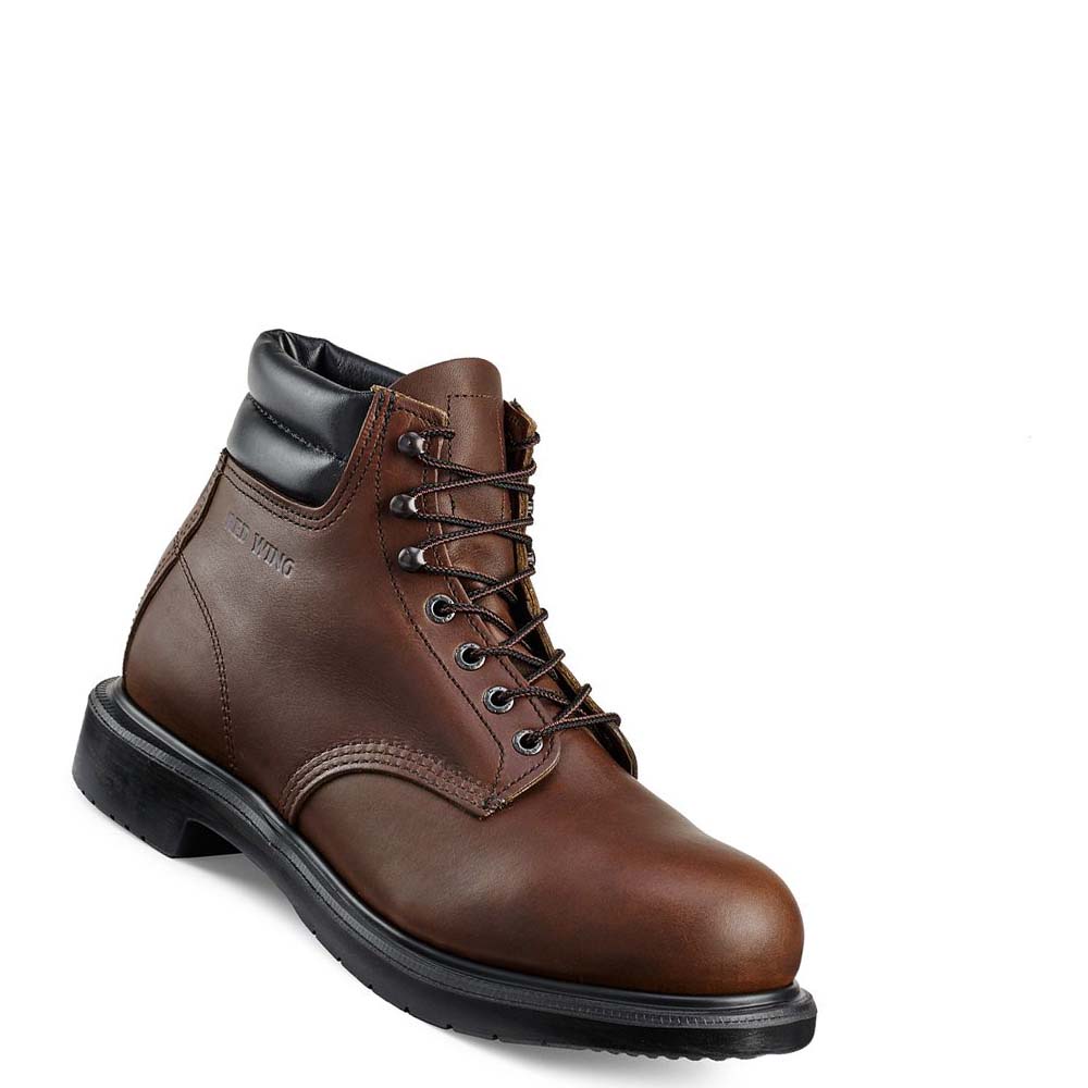 Red Wing SuperSole® 6-inch Sikkerhedsstøvler Herre Kaffe | DK301BEX