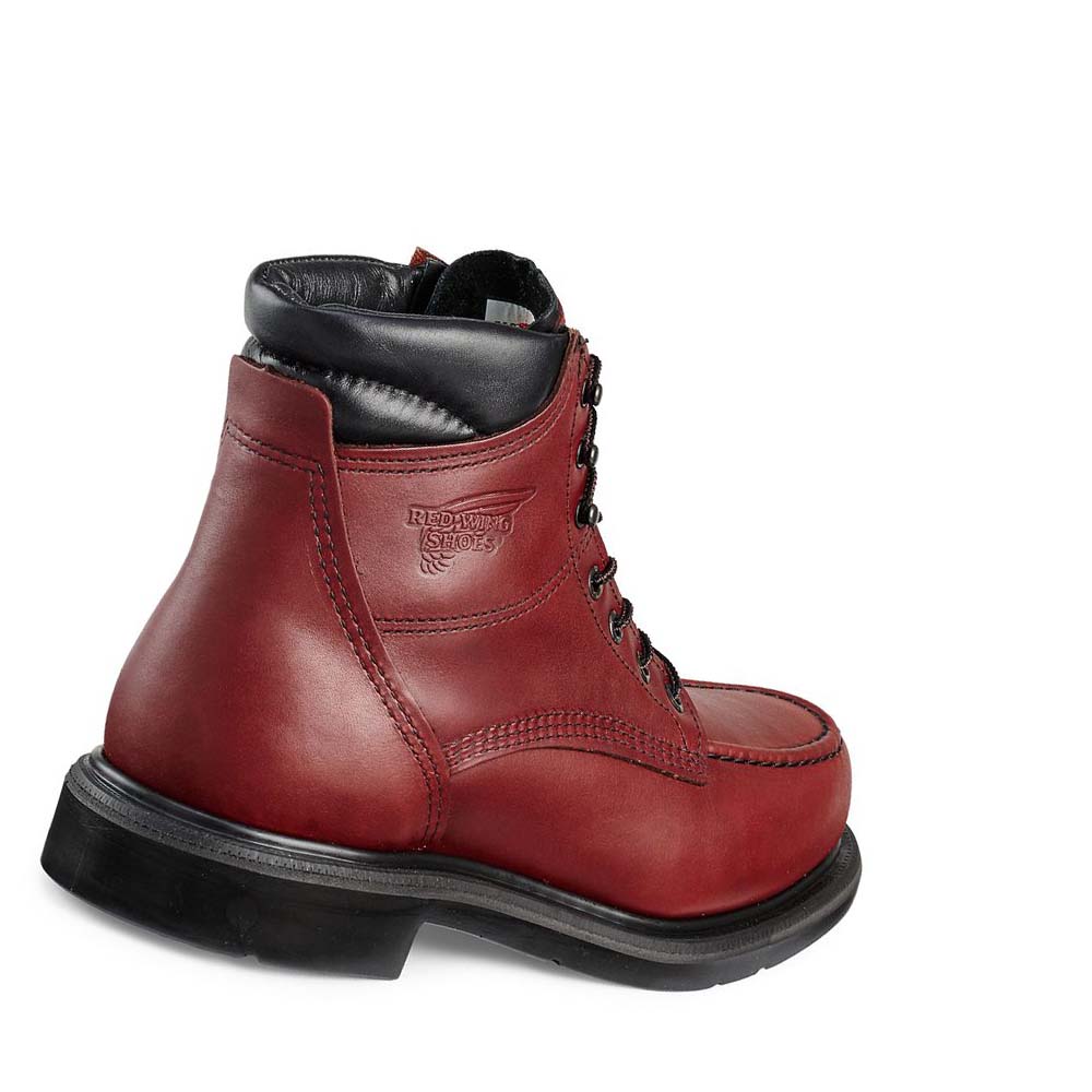 Red Wing SuperSole® 6-inch Soft Tå Arbejdsstøvler Herre Bordeaux | DK86TCE