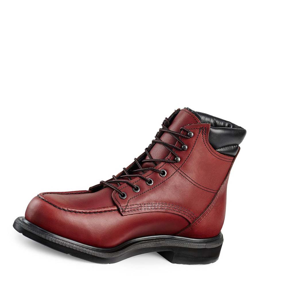 Red Wing SuperSole® 6-inch Soft Tå Arbejdsstøvler Herre Bordeaux | DK86TCE