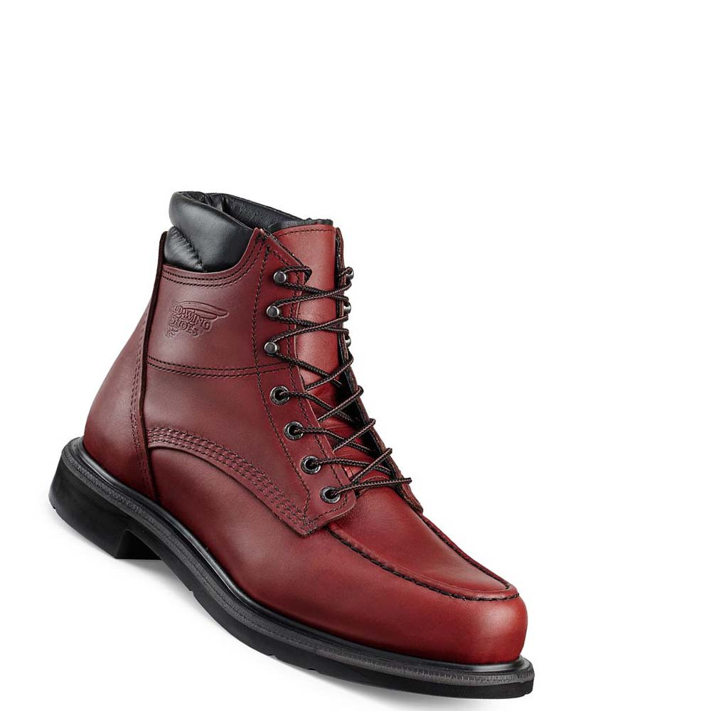 Red Wing SuperSole® 6-inch Soft Tå Arbejdsstøvler Herre Bordeaux | DK86TCE