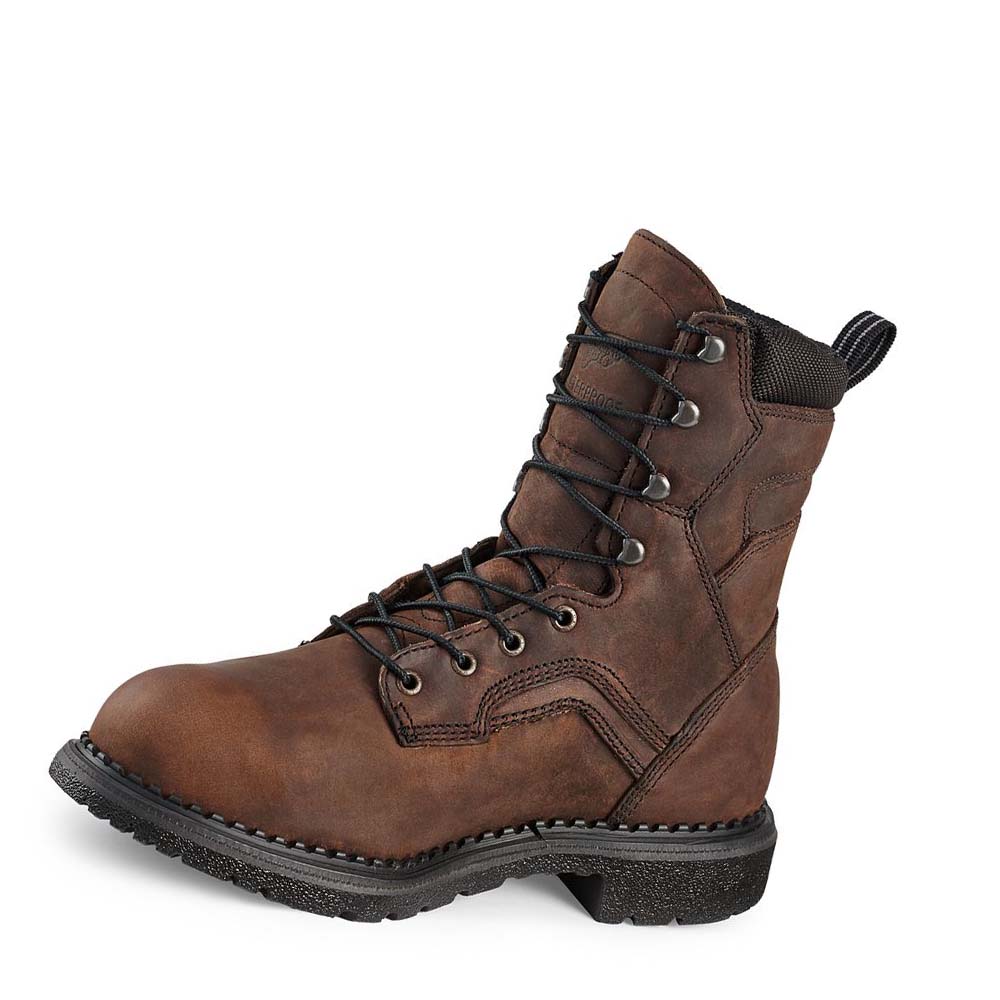 Red Wing SuperSole® 8-inch Vandtætte Sikkerheds Tå Metguard Sikkerhedsstøvler Herre Kaffe | DK29PJJ