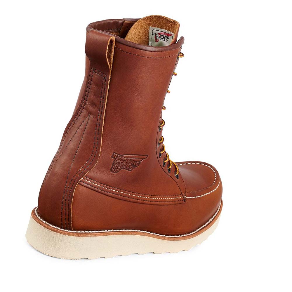 Red Wing Traction Tred 8-inch Soft Tå Arbejdsstøvler Herre Kaffe | DK80AHK