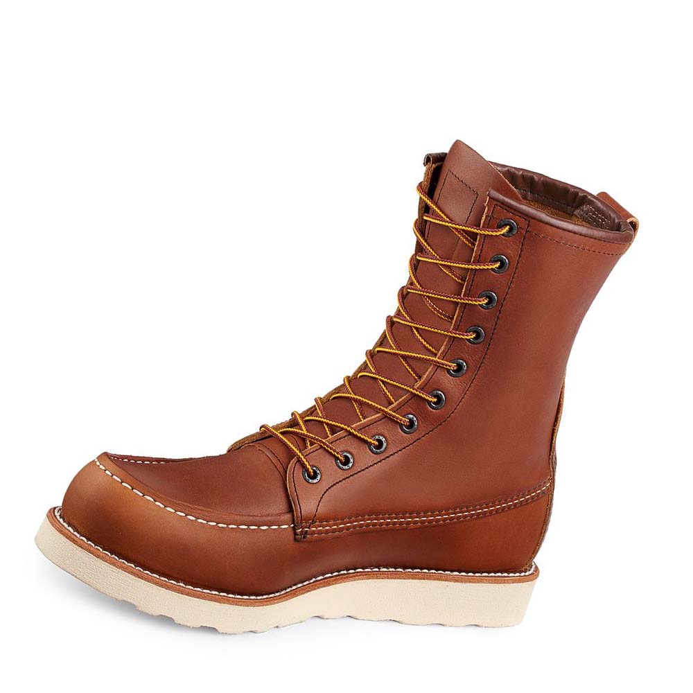 Red Wing Traction Tred 8-inch Soft Tå Arbejdsstøvler Herre Kaffe | DK80AHK