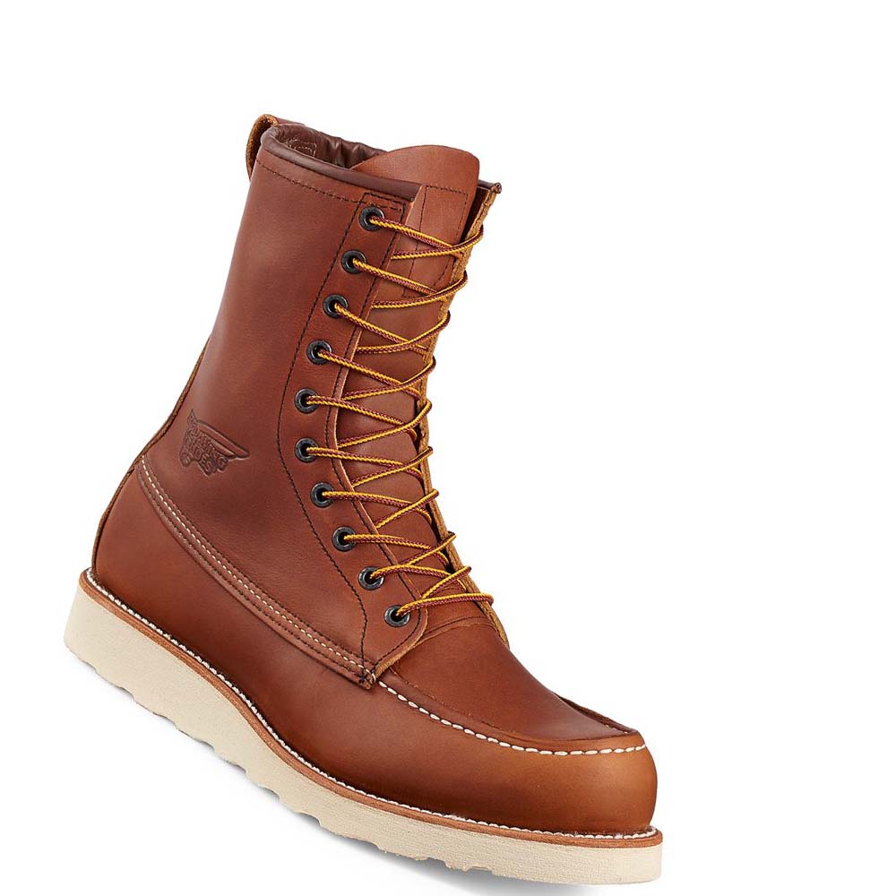 Red Wing Traction Tred 8-inch Soft Tå Arbejdsstøvler Herre Kaffe | DK80AHK