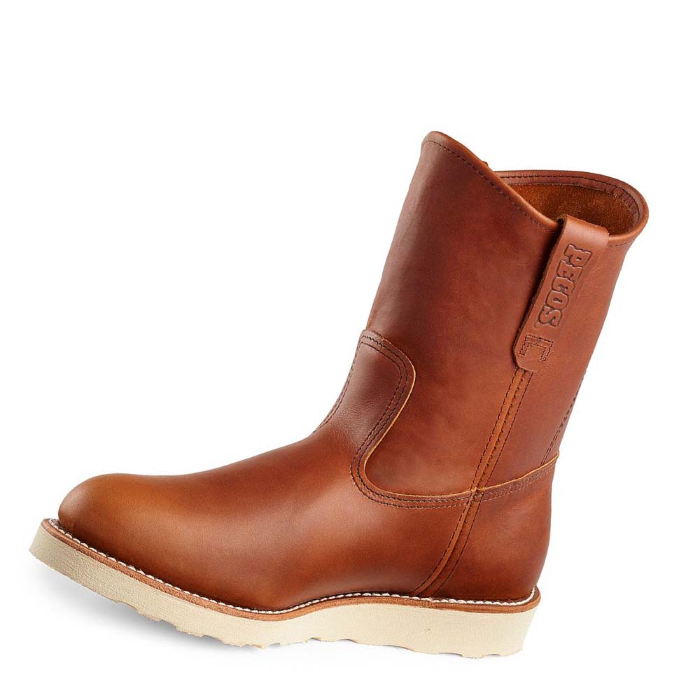 Red Wing Traction Tred 9-inch Soft Tå Pull-On Arbejdsstøvler Herre Brune | DK7YXF
