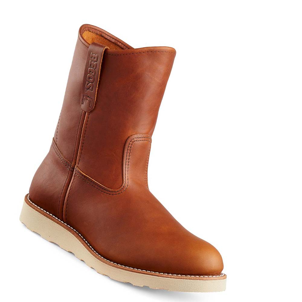 Red Wing Traction Tred 9-inch Soft Tå Pull-On Arbejdsstøvler Herre Brune | DK7YXF
