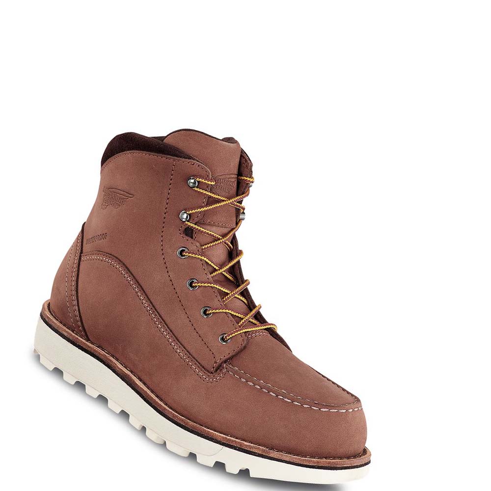 Red Wing Traction Tred Lite 6-inch Soft Tå Vandtætte Støvler Dame Brune | DK162UZG
