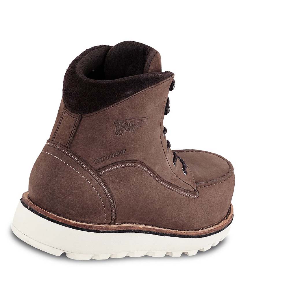 Red Wing Traction Tred Lite 6-inch Vandtætte Sikkerhedsstøvler Dame Brune | DK152JPQ