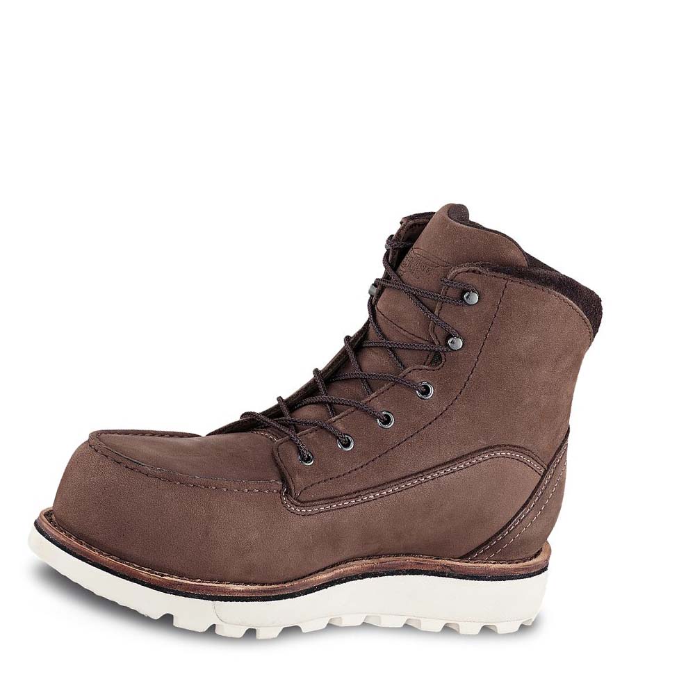 Red Wing Traction Tred Lite 6-inch Vandtætte Sikkerhedsstøvler Dame Brune | DK152JPQ