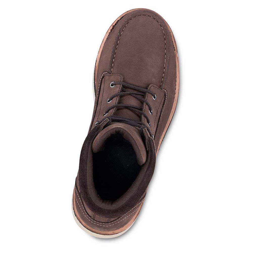 Red Wing Traction Tred Lite 6-inch Vandtætte Sikkerhedsstøvler Dame Brune | DK152JPQ