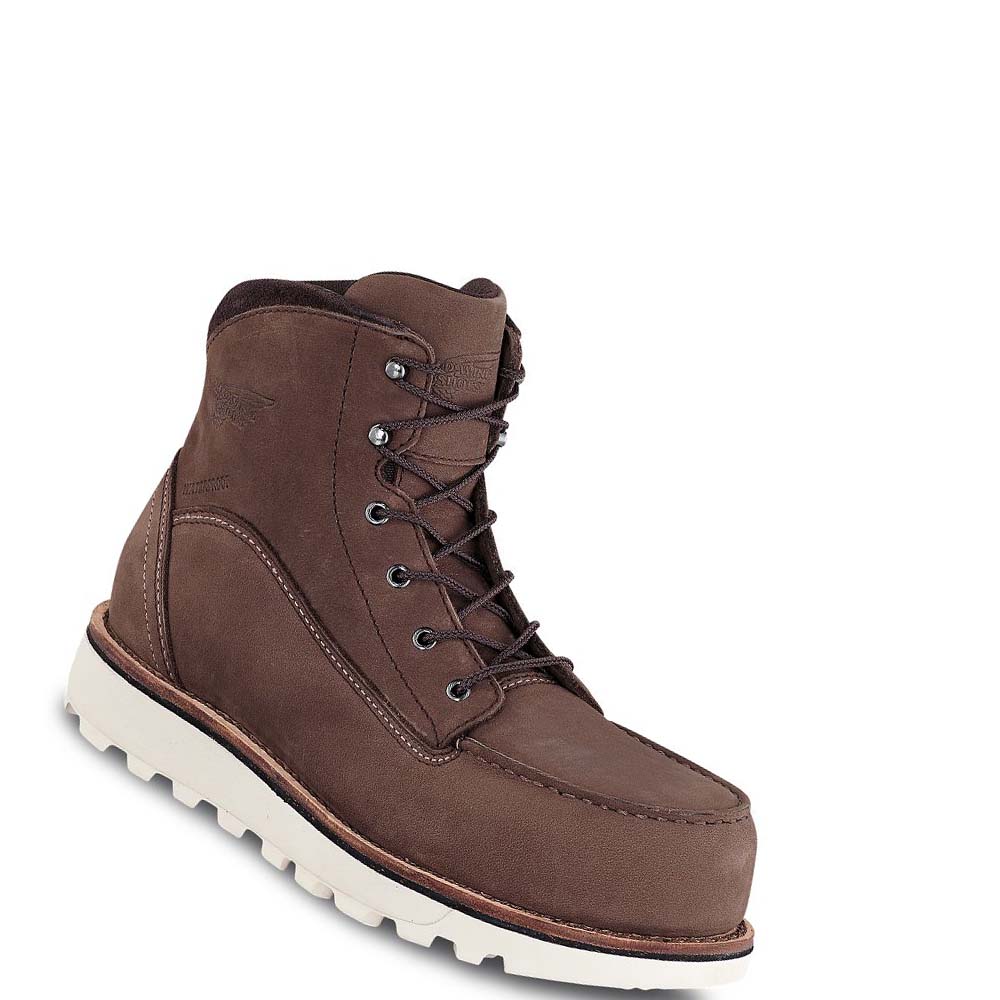 Red Wing Traction Tred Lite 6-inch Vandtætte Sikkerhedsstøvler Dame Brune | DK152JPQ