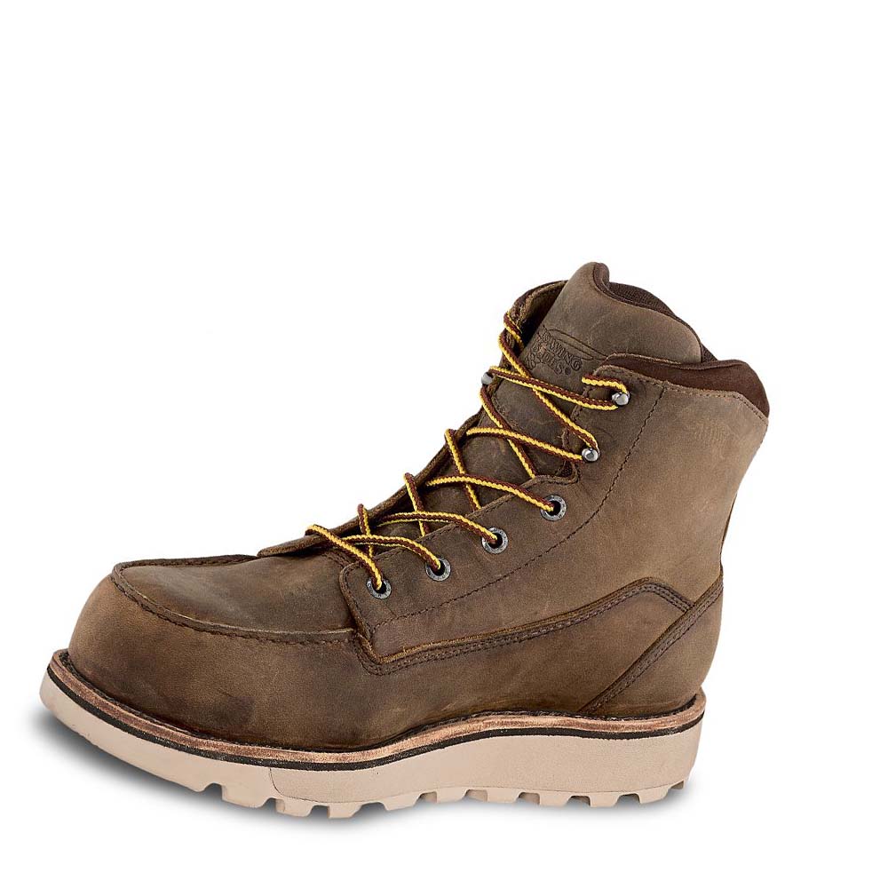 Red Wing Traction Tred Lite 6-inch Vandtætte Sikkerhedsstøvler Herre Brune | DK351MQZ