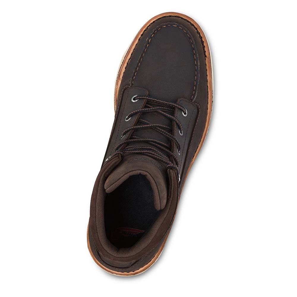 Red Wing Traction Tred Lite 6-inch Vandtætte Soft Tå Arbejdsstøvler Herre Kaffe | DK9RVD