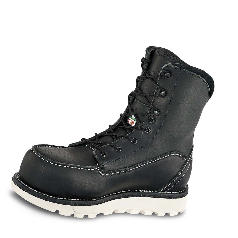 Red Wing Traction Tred Lite 8-inch CSA Sikkerheds Tå Vandtætte Støvler Dame Sort | DK160OKI